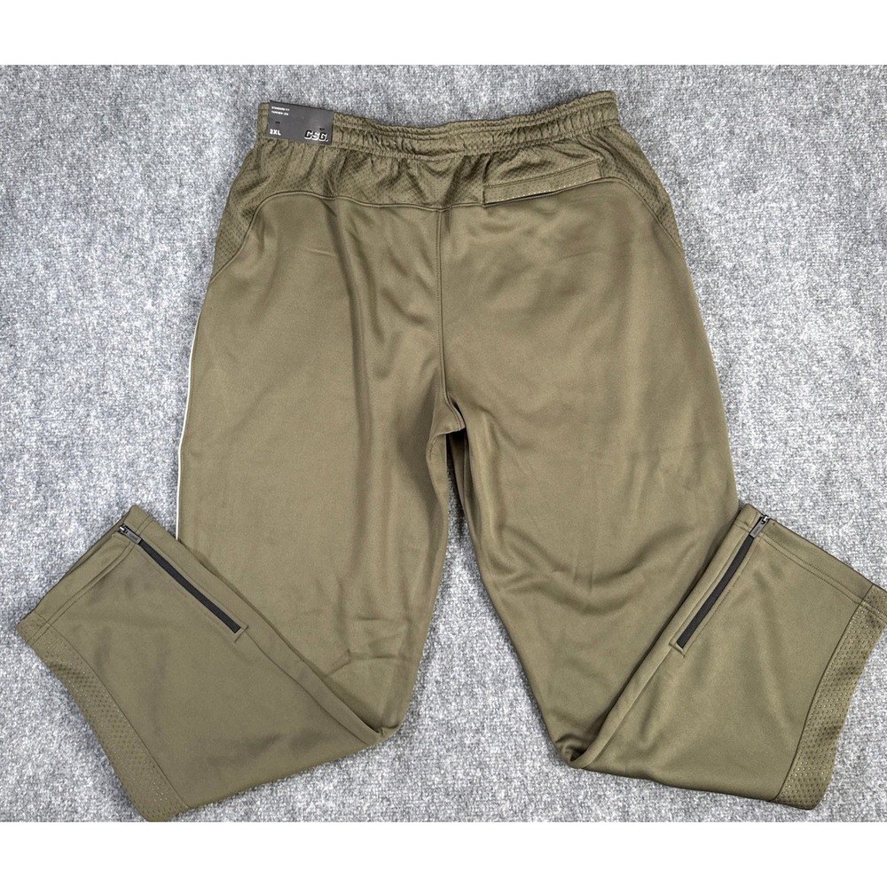 CSG Pierce Fleece Pants Mens 2XL Olive Green Tapered Leg Joggers NWT